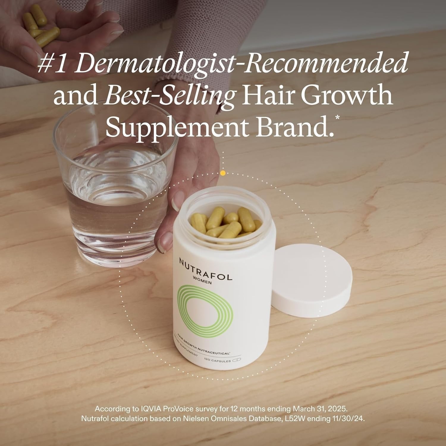 Nutrafol Women's Hair Growth Supplements, Ages 18-44, Clinically Proven for